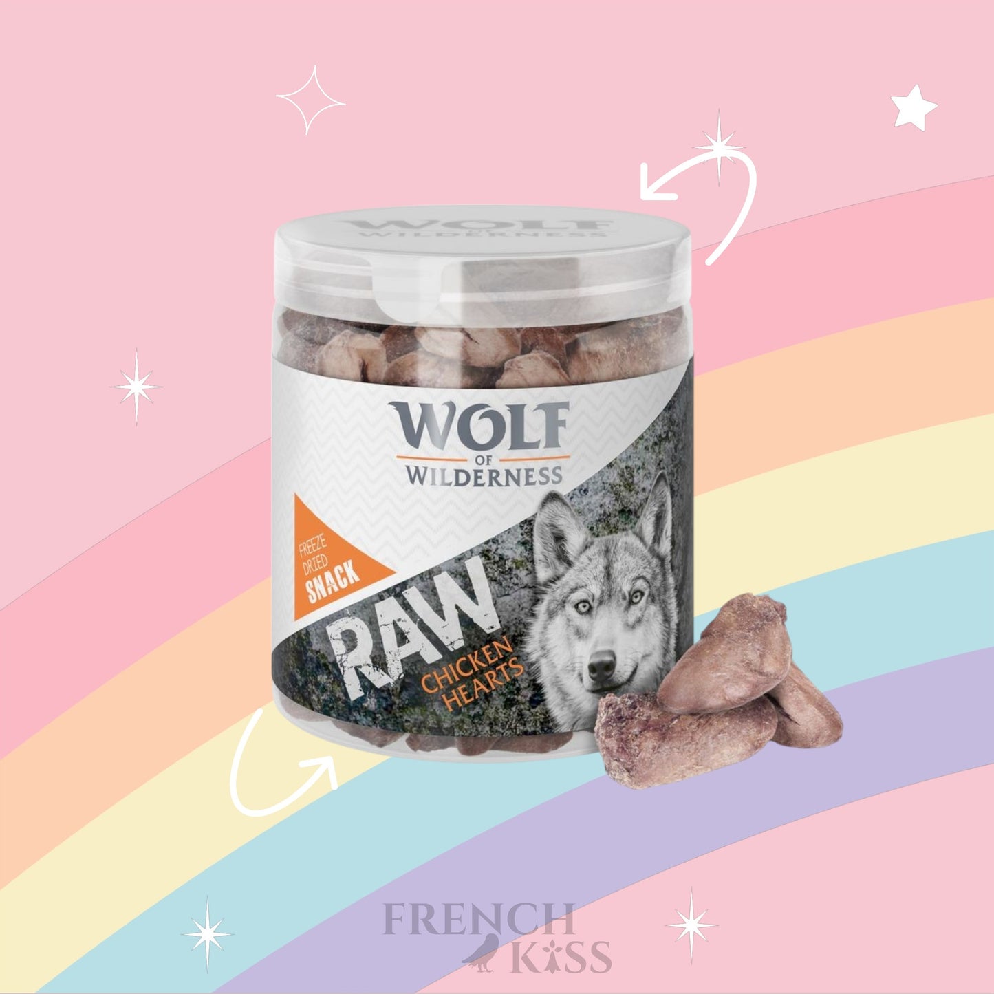 Friandises lyophilisées premium Wolf of Wilderness ( 70g)